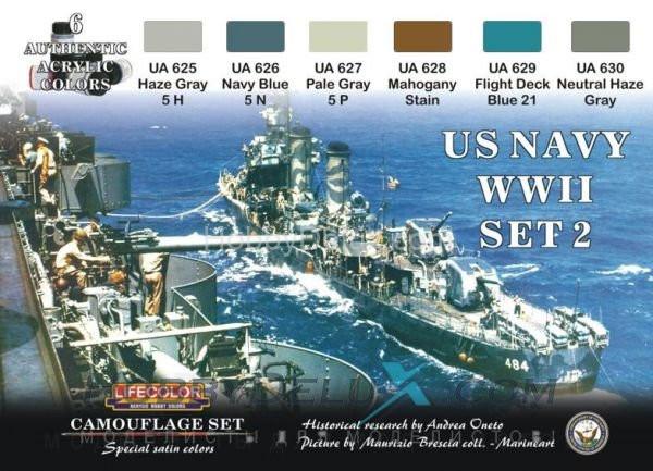 Набор красок Life Color - CAMOUFLAGE SET US NAVY SET #2 CS25