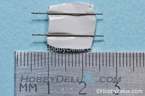 Сверло спиральное с цилиндрическим хвостовиком 0,4мм (2 шт.)