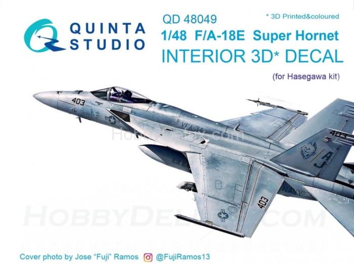 3D Декаль интерьера кабины F/A-18E  для модели Hasegawa QD48049