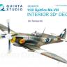 3D Декаль интерьера кабины Spitfire Mk.VIII для модели Tamiya QD32019