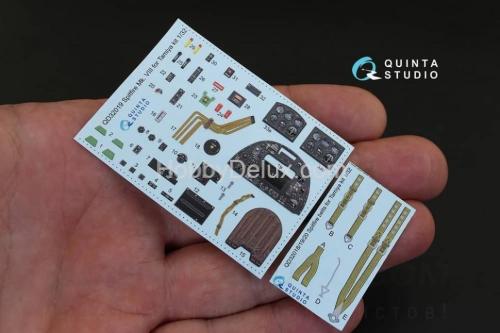 3D Декаль интерьера кабины Spitfire Mk.VIII для модели Tamiya