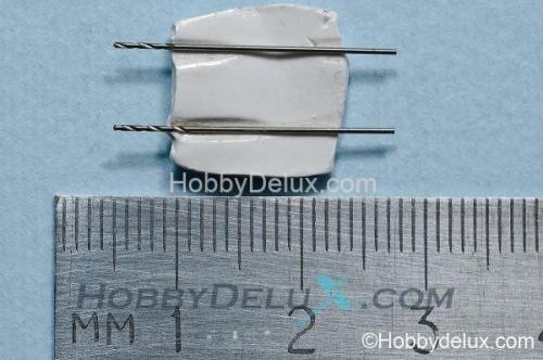 Сверло спиральное с цилиндрическим хвостовиком 0,5мм (2 шт.)