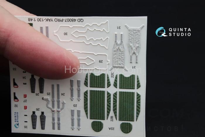 3D Декаль интерьера кабины Як-130, расширенный набор QD48007-Pro