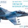 3D Декаль интерьера кабины Як-130, расширенный набор QD48007-Pro