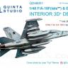 3D Декаль интерьера кабины F/A-18F late / EA-18G  для модели Hasegawa QD48051