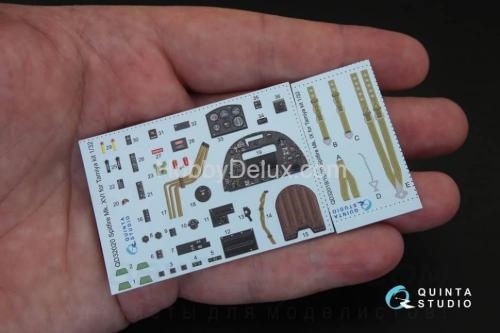 3D Декаль интерьера кабины Spitfire Mk.XVI для модели Tamiya