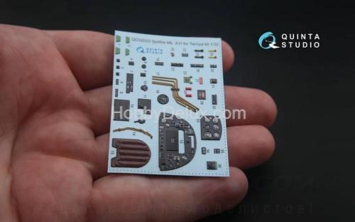 3D Декаль интерьера кабины Spitfire Mk.XVI для модели Tamiya