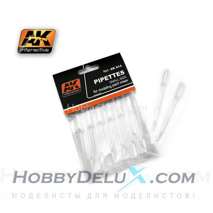 AK-614 SMALL PIPETTES 12 UNITS (Пипетки маленькие 12 шт.) AK-614