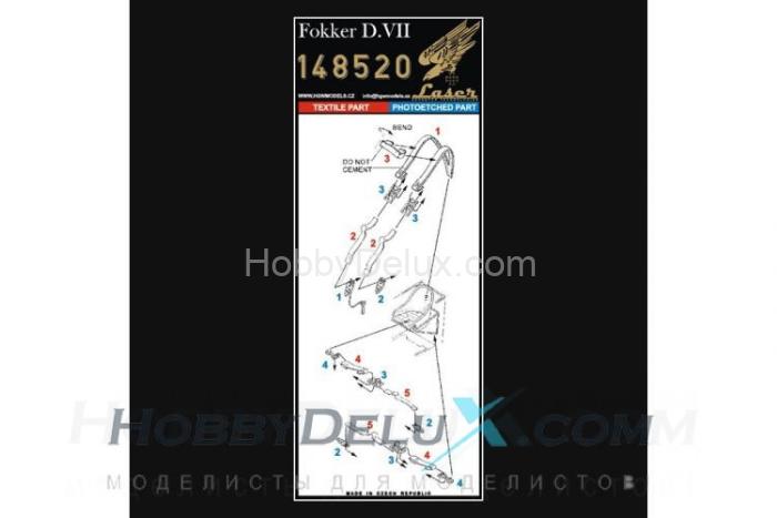 Fokker D.VII (laser) EDUARD HGW148520