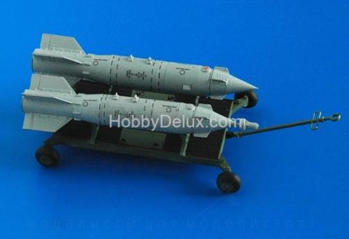 Тележка для транспортировки боеприпасов с КАБ-1500Л