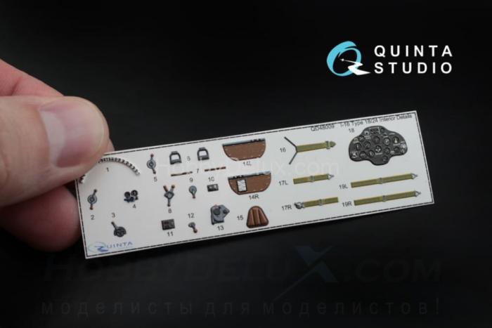 3D Декаль интерьера кабины И-16 тип 18/24 (для любых моделей) QD48009