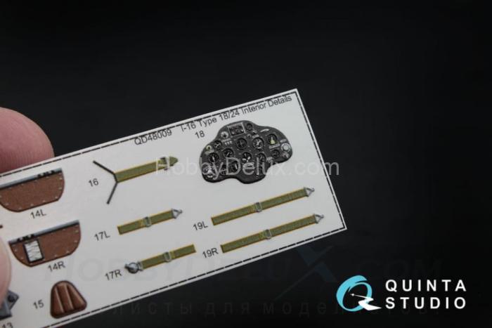 3D Декаль интерьера кабины И-16 тип 18/24 (для любых моделей) QD48009