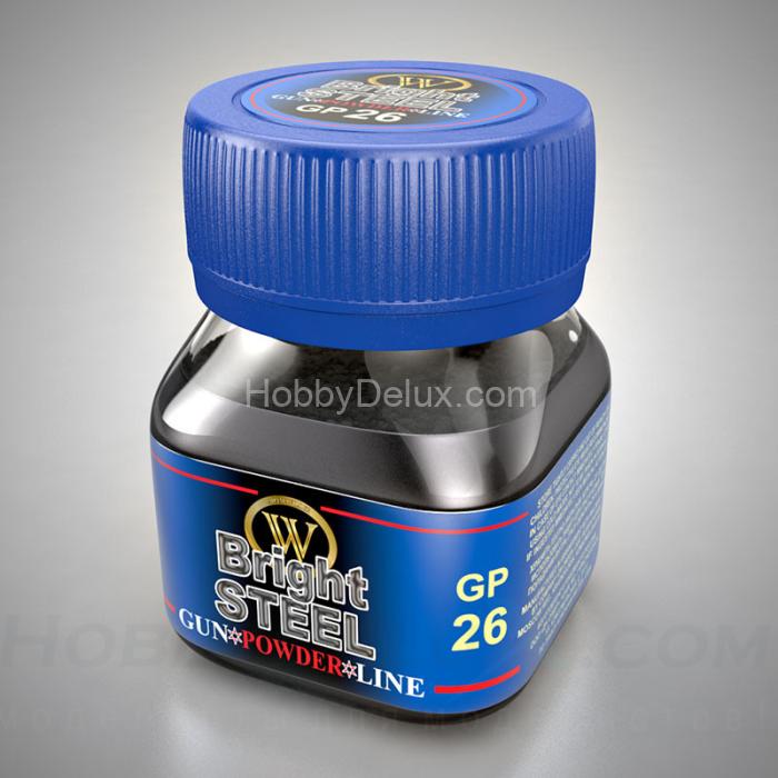 WILDER GP-26 Сухой пигмент - СТАЛЬ БЛЕСТЯЩАЯ HDF-GP-26