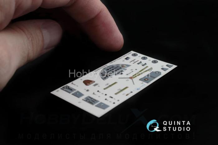 3D Декаль интерьера кабины И-185 (осн. элементы) QD48016-Base