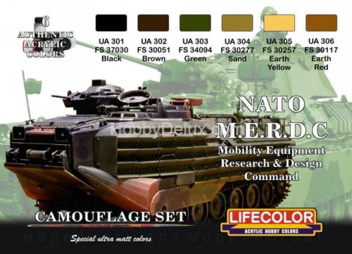 Набор красок Life Color -  Nato M.E.R.D.C. SET