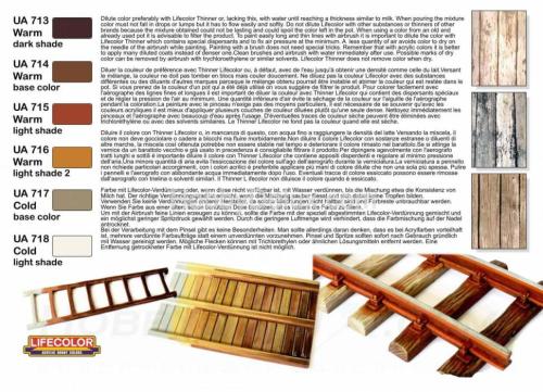 Набор красок Life Color -  WEATHERED WOOD