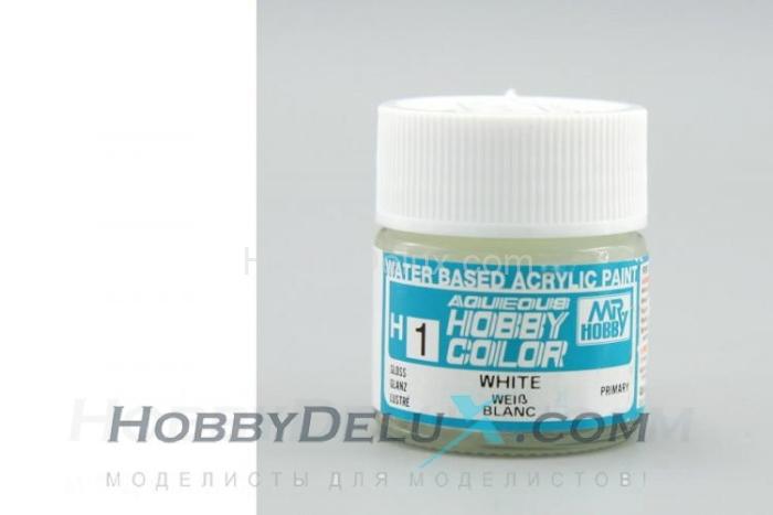 Краска акриловая Hobby Color - H001 Gloss White H1