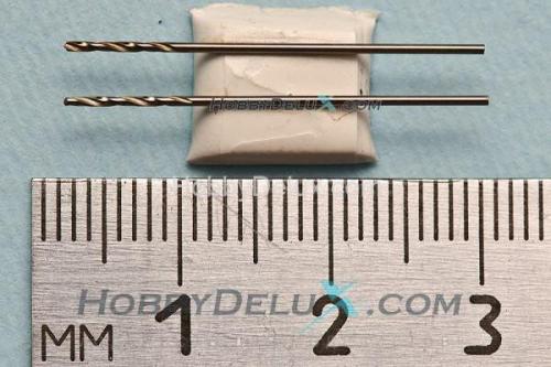 Сверло спиральное с цилиндрическим хвостовиком 0,75мм (2 шт.)