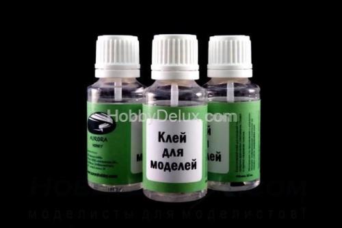 Клей для полистирола среднетекучий, с кисточкой, 30 мл