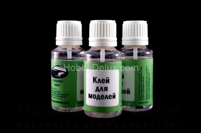 Клей для полистирола среднетекучий, с кисточкой, 30 мл AH2005