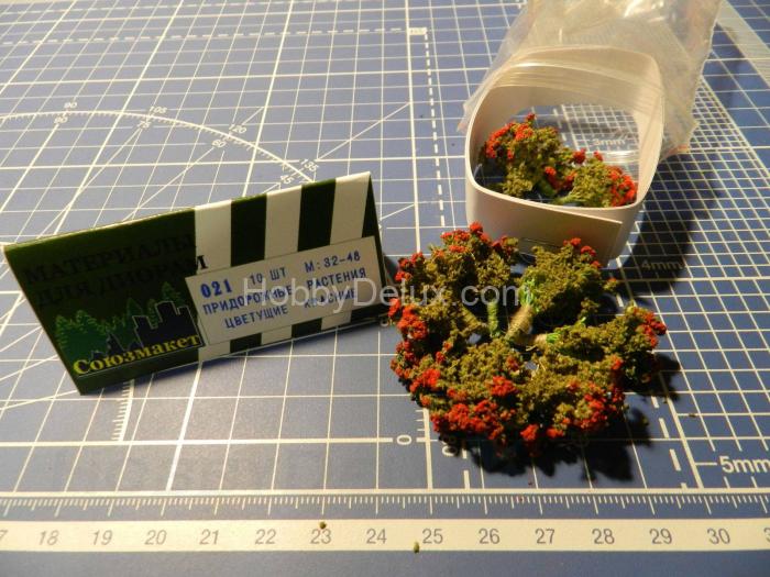 Придорожные растения цветущие (красные) 10 шт. SM021