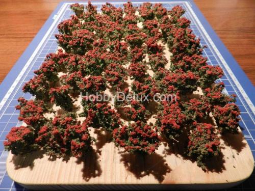 Придорожные растения цветущие (красные) 10 шт.