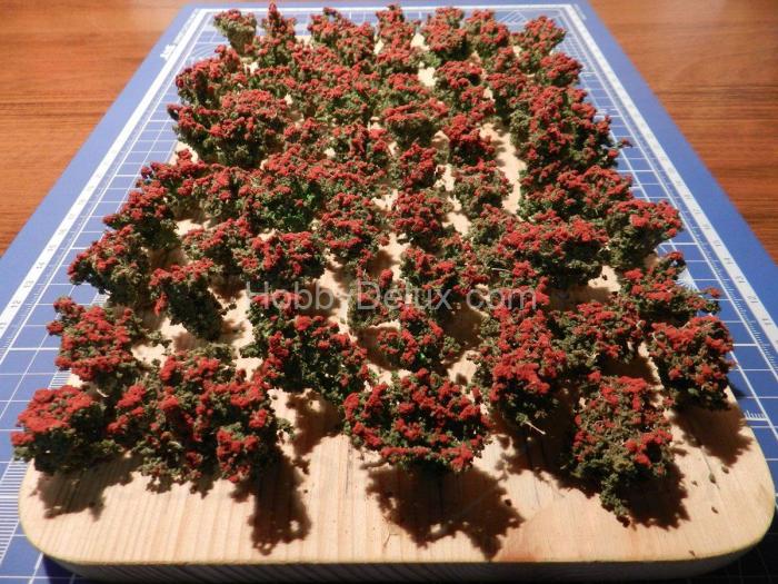 Придорожные растения цветущие (красные) 10 шт. SM021