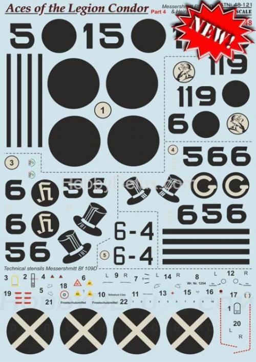 Декали Print Scale Aces of the Legion Condor Part 4