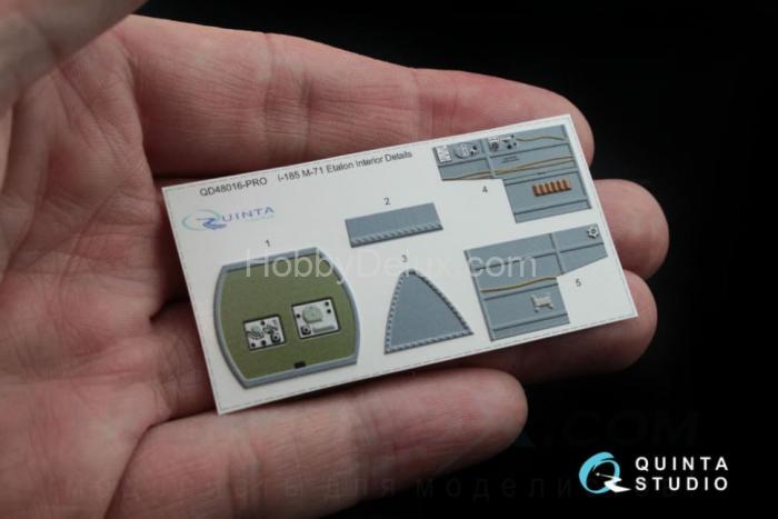 3D Декаль интерьера кабины И-185  расширенный набор QD48016-Pro