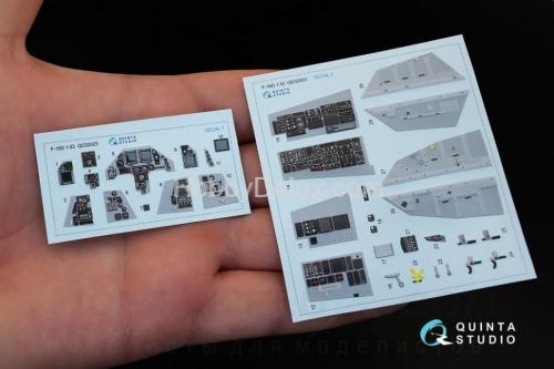 3D Декаль интерьера кабины F-16D для модели Academy