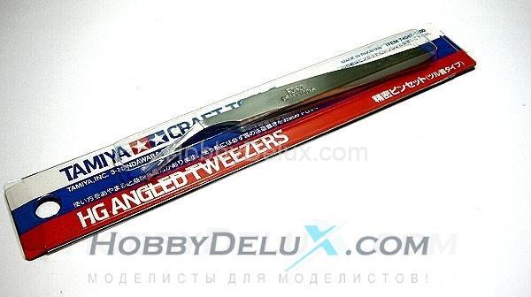 Пинцет угловой с острыми концами 74047