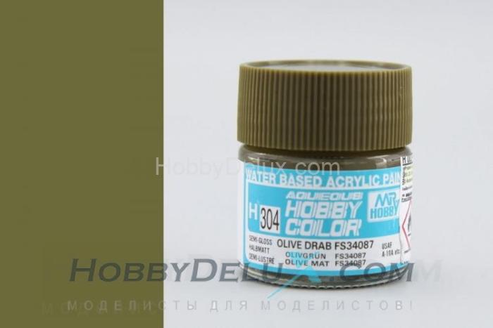 Краска акриловая Hobby Color - H304 FS34087 Olive Drab H304