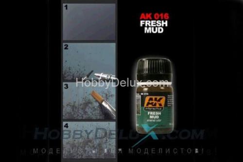 AK016 AK Interactive Смывка FRESH MUD (свежая грязь)
