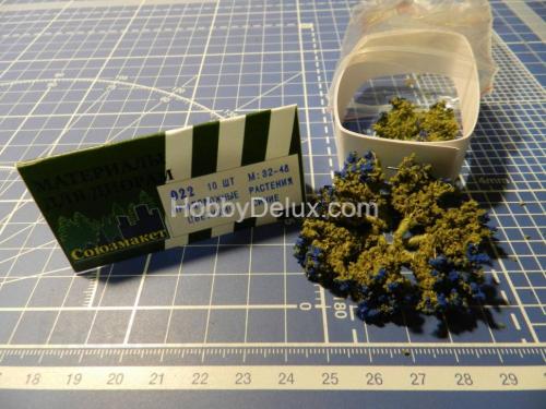 Придорожные растения цветущие (синие) 10 шт.