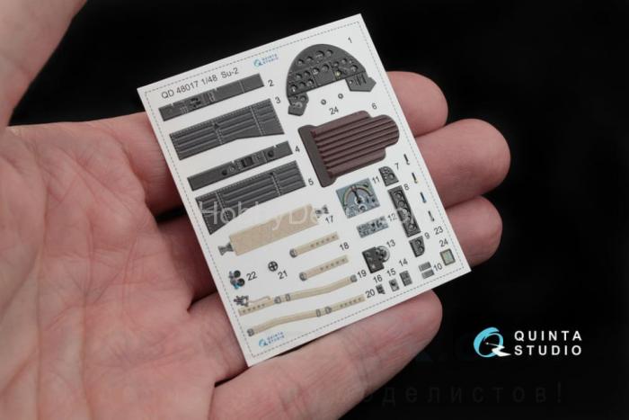 3D Декаль интерьера кабины Су-2 QD48017