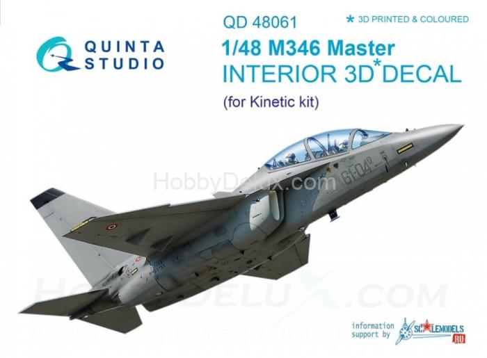 3D Декаль интерьера кабины M346 Master для модели Kinetic QD48061