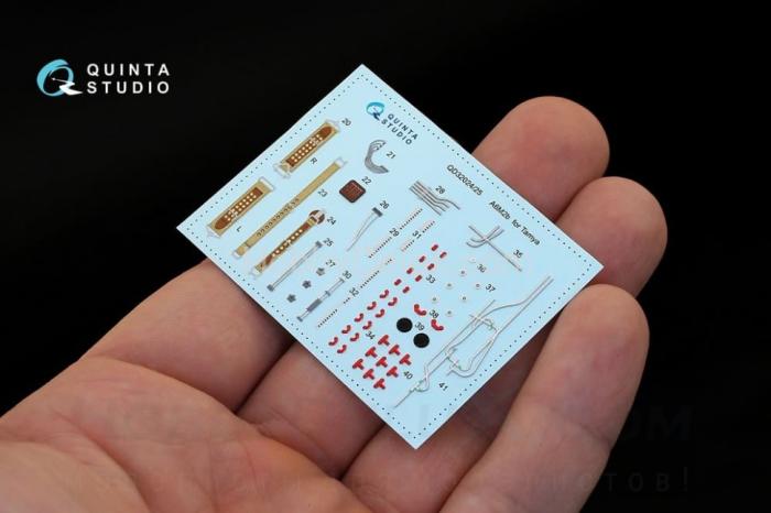 3D Декаль интерьера кабины A6M2b Mitsubishi prod. для модели Tamiya QD32024