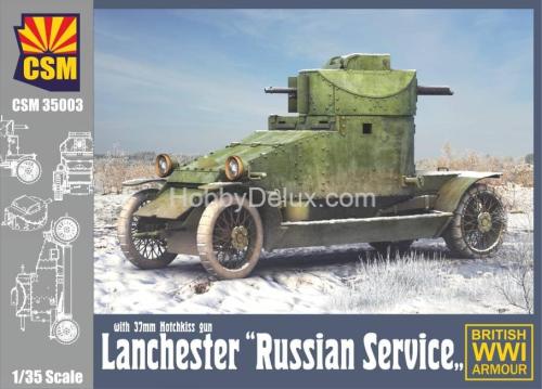 Сборная модель Lanchester "Russian Service" with 37mm Hotchkiss gun British WWI Armour