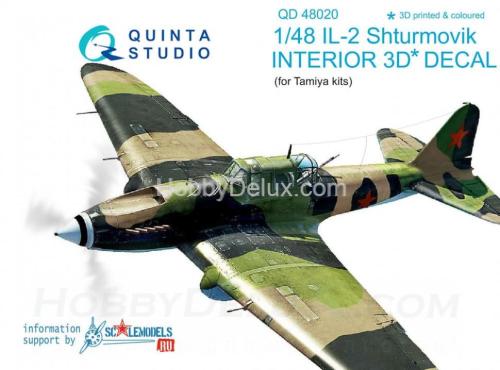 3D Декаль интерьера кабины Ил-2 Tamiya