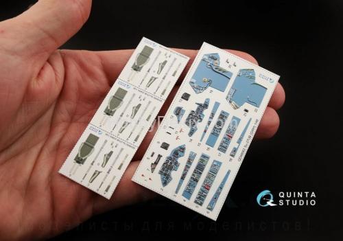 3D Декаль интерьера кабины Су-27УБ  для модели GWH