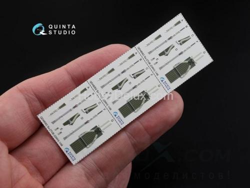 3D Декаль интерьера кабины Су-27УБ  для модели GWH