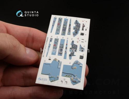 3D Декаль интерьера кабины Су-27УБ  для модели GWH