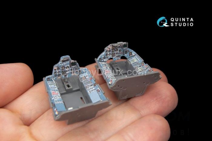 3D Декаль интерьера кабины Су-27УБ для модели GWH QD48062