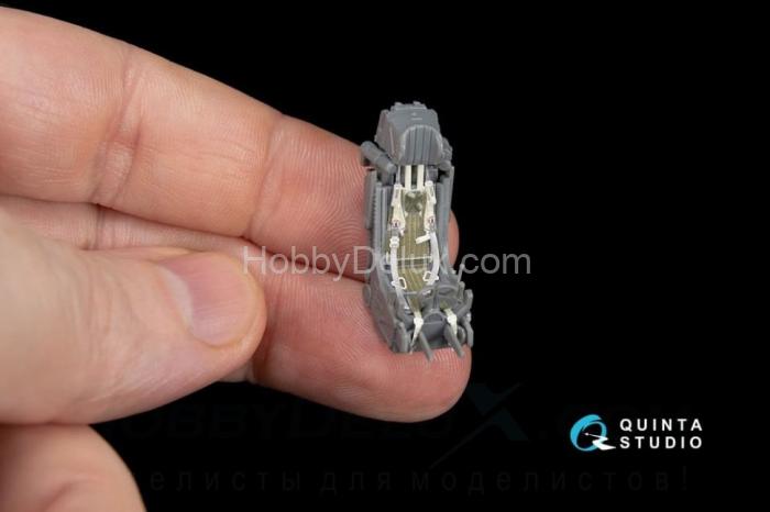 3D Декаль интерьера кабины Су-27УБ для модели GWH QD48062