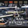 Набор красок Life Color -  WEATHERING OF TRAINS CS21