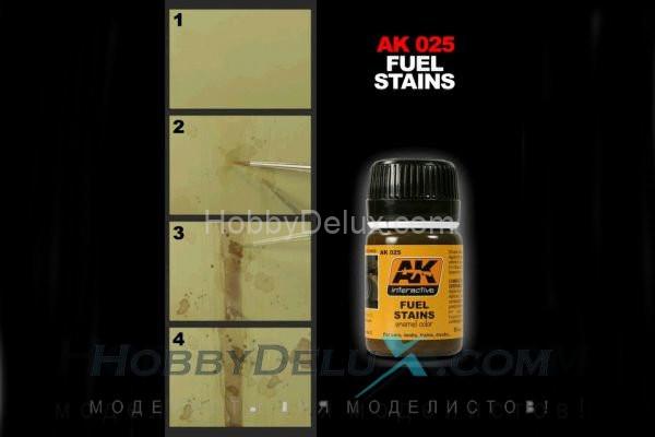 AK025 AK Interactive FUEL STAINS (разводы топлива) AK025