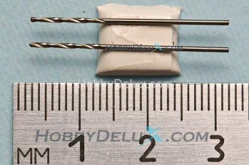 Сверло спиральное с цилиндрическим хвостовиком 0,8мм (2 шт.)