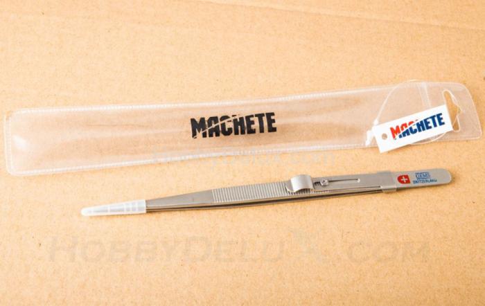 Пинцет острогубый с зажимом MA0013