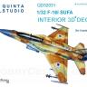 3D Декаль интерьера кабины F-16I для модели Academy QD32031