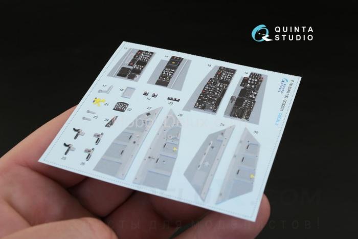 3D Декаль интерьера кабины F-16I для модели Academy QD32031